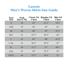 A french company active in the clothing industry was founded in 1933 by rene lacoste. Mens Lacoste Size Guide Cheaper Than Retail Price Buy Clothing Accessories And Lifestyle Products For Women Men