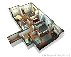 Denah rumah 9x15 4 kamar tidur 1 lantai. 27 Denah Rumah Minimalis 2 Kamar Tidur Modern 2021 Dyp Im