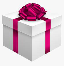 Christmas corner decoration with golden deer gift box tree branch and snowflake transparent background. White Gift Box With Pink Bow Png Clipart Gift Box Png Transparent Png Download Kindpng