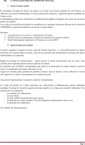 On parle d'annualisation lorsque les heures de travail à effectuer sont réparties sur une seule période globale de 12 mois. Exemple Annualisation Du Temps De Travail