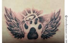 The watercolor technique can be difficult to master but if perfected the results can be stunning audrey hepburn tattoo? Paw Print With Angel Wings Tattoo Yahoo Image Search Art At Repinned Net