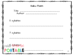 Sep 24, 2020 · haiku originated as the opening part of a japanese collaborative poem, called renga. 5 Poetry Styles To Engage Readers And Writers Notes From The Portable