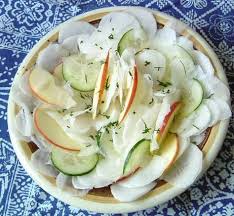 Bayrischer Rettichsalat Mamas Rezepte Mit Bild Und Kalorienangaben Rettichsalat Rettichsalat Rezept Rezepte