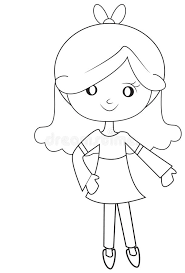 Download and print free musa with long hair coloring pages. Girl With A Long Hair Coloring Page Stock Illustration Illustration Of Educational Colouring 54738679
