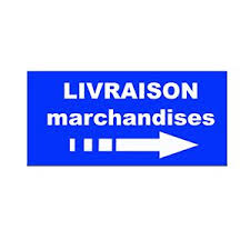 Livraison Machandise Fleche Droite Panneau Signaletique Signaletique Panneau