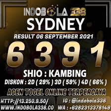 Hasil Pengeluaran Sydney Hari Ini Senin 6 September 2021 Sydney