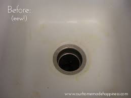 how to clean a white sink without bleach