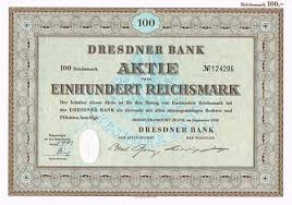 Dresdner Bank Nostalgie Aktien