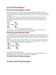 Maybe you would like to learn more about one of these? Soal Perbandingan
