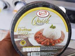 No 29 a, jalan 2 c, kampong baru subang, batu 3 40150 shah alam, selangor darul ehsan tel: Kart S New Quick Meat To Go Includes Non Meat Curry Mutton With Rice Mini Me Insights