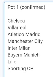 The draw for the quarterfinals, semifinals and final will happen on march 18, 2022. Bayern Germany On Twitter 2021 22 Champions League Group Stage Draw Pots Pot 1 2 Confirmed Pot 3 4 Depend On Qualifying Rounds
