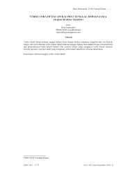 Perhatikan contoh kalimat nominal di bawah ini: Http Jurnal Um Tapsel Ac Id Index Php Linguistik Article Download 77 77
