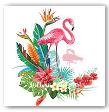 Pink Flamingo Printable Wall Art Poster Tropical Dreams Tropical Paradise Wall Art Flamingo Tropic Flower Digital Hibiscus In 2021 Tropical Home Decor Tropical Decor Flamingo Art