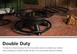 Explore your patio furniture possibilities at big lots! Big Horn 47 24 In W Black Steel Wood Burning Fire Pit In The Wood Burning Fire Pits Department At Lowes Com