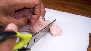 How to cut up a chicken breast into chicken strips for marinating. How To Cut Chicken Breast Into Strips 12 Steps With Pictures