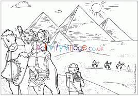 Here are some fun mummy, pyramid, sphinx themed coloring sheets for an old testament or ancient egypt study for kids. The Pyramids Colouring Page
