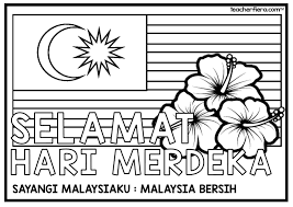 Feel free to ask for translations; Teacherfiera Com Colouring Sheets Malaysia Independence Day 2019 Malay English Version