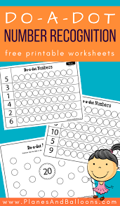 Dot Marker Number Recognition Worksheets Math Activities Preschool Kindergarten Math Activities Number Recognition Worksheets