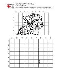 Cheetah Grid Drawing Worksheet For Middle High Grades By Messyartteacher Art Lessons Middle School Graphic Design Lessons Grade School Art