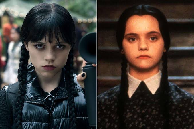 See the 'Wednesday' cast side-by-side with the 1990s Addams Family