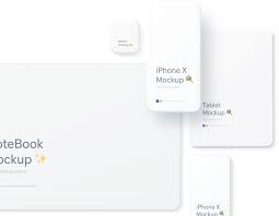 Simple Minimalistic Devices Mockups Mockup Tool Design Devices