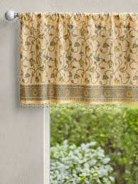 On a custard yellow ground. Floral Yellow Valance Summer Valance Beach Window Valance Window Treatment Saffron Marigold