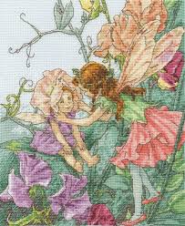 The flower fairies strawberry fairy cross stitch chart only. Flower Fairies The Sweet Pea Fairies Dmc Cross Stitch Kit