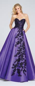 Ew117010 By Ellie Wilde Prom Dresses With Pockets Purple Wedding Dress A Line Prom Dresses