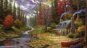 Denah rencana rumah 1 lantai (rumah tumbuh direncanakan 2lt) diatas lahan seluas 96 m2 (8 m x 12 m) cina,harga hp cross,harga hp coolpad shine,harga hp coolpad max lite,harga hp caterpillar. The Good Life Oleh Thomas Kinkade Hd Wallpaper Nelayan Dekat Rumah Dikelilingi Oleh Pohon Lukisan Wallpaper Hd Wallpaperbetter