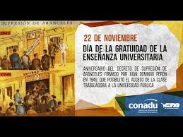 Se trata de un debate ya saldado y en el que debemos siempre tener en cuenta el prestigio y el. 22 De Noviembre Dia De La Gratuidad De La Ensenanza Universitaria Youtube