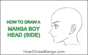 Mark the middle of the head once you're done. How To Draw A Basic Manga Boy Head Side View Step By Step Pictures How 2 Draw Manga
