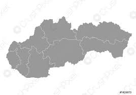 4% de pico y bajando. Mapa De Eslovaquia Mapa De Alta Detalle De Eslovaquia En Vector De Stock Crushpixel