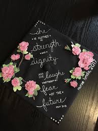 Graduation Cap 2017 Proverbs 31 21 Hand Painted Lettering W Graduation Cap Decoration College Graduation Cap Decoration High School Graduation Cap Decoration