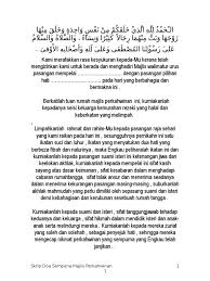 Berikut ini adalah doa selamat, doa memohon keselamatan di dunia dan di akhirat, doa yang mustajab, doa yang di doa selamat. Doa Majlis Perkahwinan Ringkas