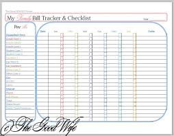The Good Wife New Budget Worksheet Bill Tracker And Checklist Bill Tracker Budgeting Worksheets Budgeting