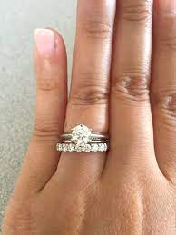 Show Me Your Wedding Band Weddingbee Solitaire Wedding Ring Set Tiffany Wedding Band Diamond Wedding Bands