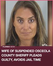 GUILTY PLEA: The estranged wife of suspended Osceola County Sheriff Marcos  Lopez has pleaded guilty to money laundering, court records show.  https://www.wfla.com/news/florida/wife-of-suspended-osceola-county-sheriff-pleads-guilty-avoids-jail-time/