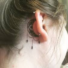 30 Cool Behind The Ear Tattoos And Ear Tattoos Thefashionspot Tattoo Ear Ear Tattoo Behind The Ear Tattoos