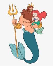 She is voiced by jodi benson and was designed by glen keane. King Triton Trident King Triton Little Mermaid Png Transparent Png Download Kindpng