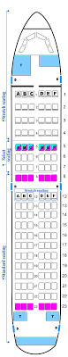 Seat Map Midwest Airlines Airbus A318 Midwest Airlines