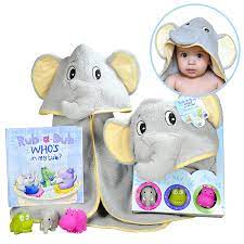 Just one you made by carter's. Buy Baby Gift Set Rub A Dub Who S In My Tub 5 Piece Bath Set Includes Elephant Hooded Towel 3 Jungle Safari Squirt Toys And Book Adorable For Boys And Girls