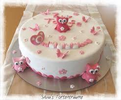 Silvia S Tortentraume Tauftorte Torte Taufe Fondant Motivtorte Eulen Schnuller Kuchen Torte Cake Sch Taufe Kuchen Kuchen Backen Mit Kindern Kuchen Ohne Backen