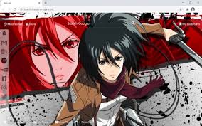 Also randomly show all aot mikasa wallpapers with 'shuffle all ★ attack on titan mikasa fun facts: Attack On Titan Mikasa Wallpaper Hd Background Chrome New Tab