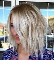 Shaggy Blonde Bob Medium Length Hair Styles Medium Shaggy Hairstyles Hair Styles