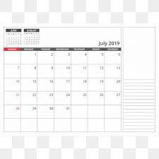 Desk Calendar July 2019 2019 Png Transparent Png And Vector With Transparent Background For Free Download