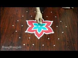 Colourful Sankranthi New Year Muggulu With 7 4 Dots Pongal Kolams Festival Rangoli Rangrango Festival Rangoli Rangoli Designs With Dots Rangoli With Dots