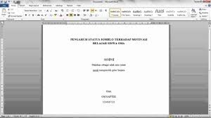 Jenius Menulis Skripsi 1 Cara Membuat Cover Motivasi Belajar Menulis
