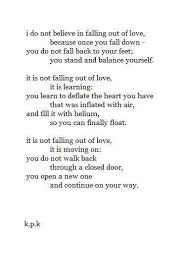 Falling Out Of Love Poems