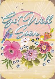 Get well soon flowers for her. Birds Flowers Get Well Soon Card Karenza Paperie