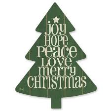 The Holiday Aisle Joy Hope Peace Christmas Tree Cutouts In 2020 Christmas Tree Stencil Christmas Cutouts Christmas Signs